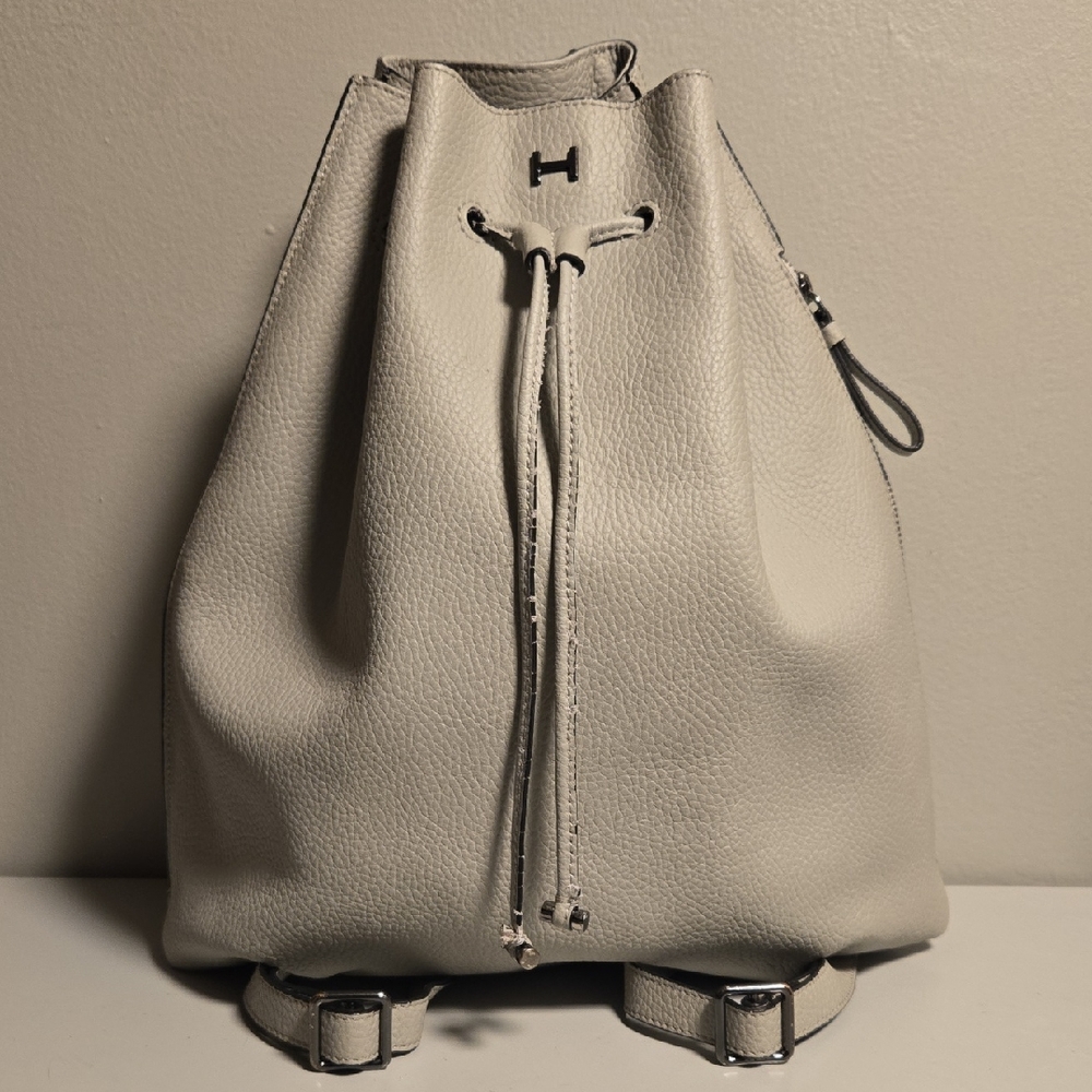 H by Halston Drawstring Backpack Gray